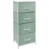 4 Drawer Vertical Short Nightstand